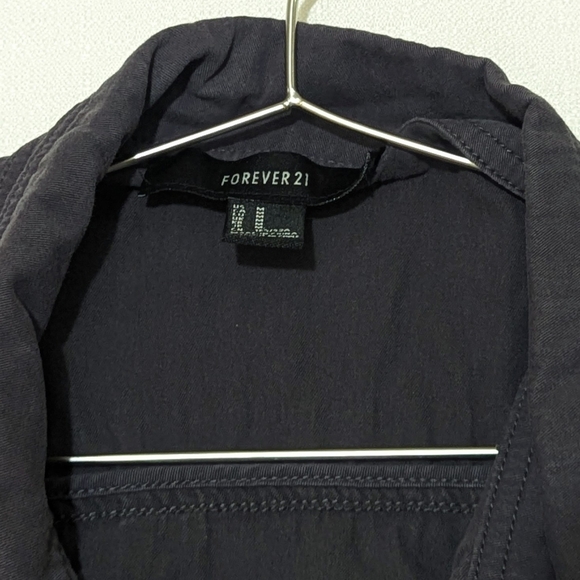 Forever 21 | Embellished Cargo Vest | GrayBlue | Utility | Retro | Punk | Grunge - Picture 5 of 6